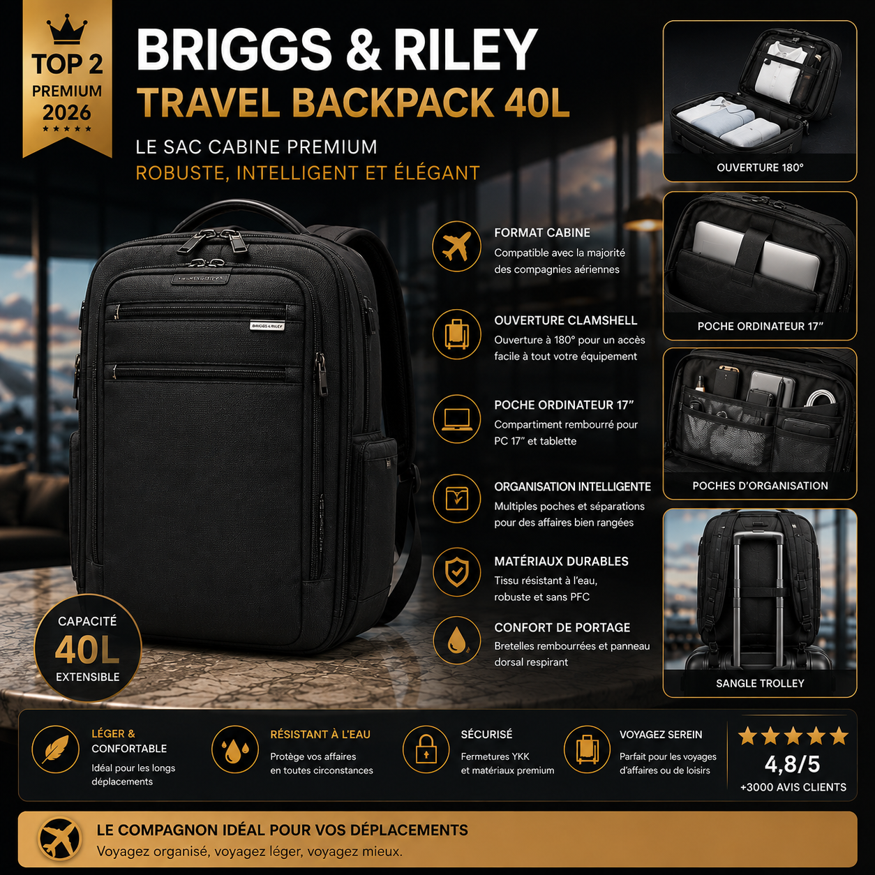 Briggs Riley sac cabine luxe premium