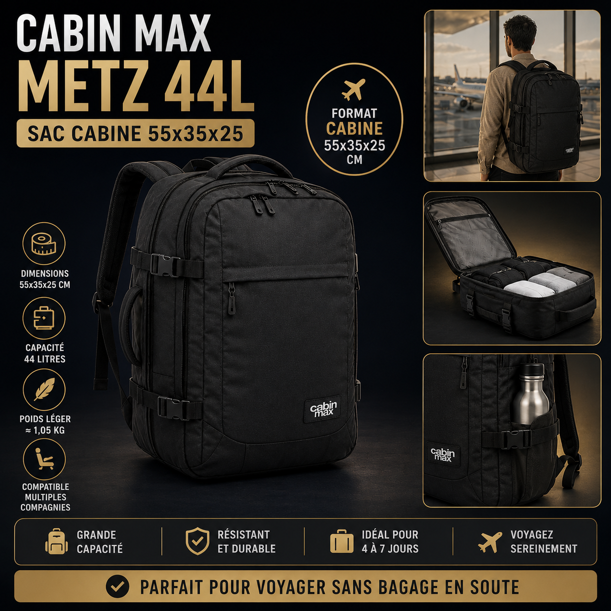 Cabin Max Metz 44L avis