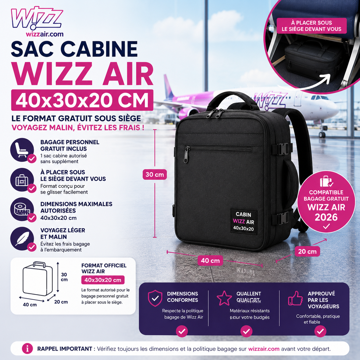 Cabin Max Metz Wizz Air