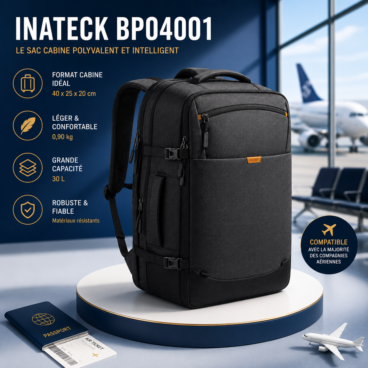 Inateck BP04001 sac cabine Amazon