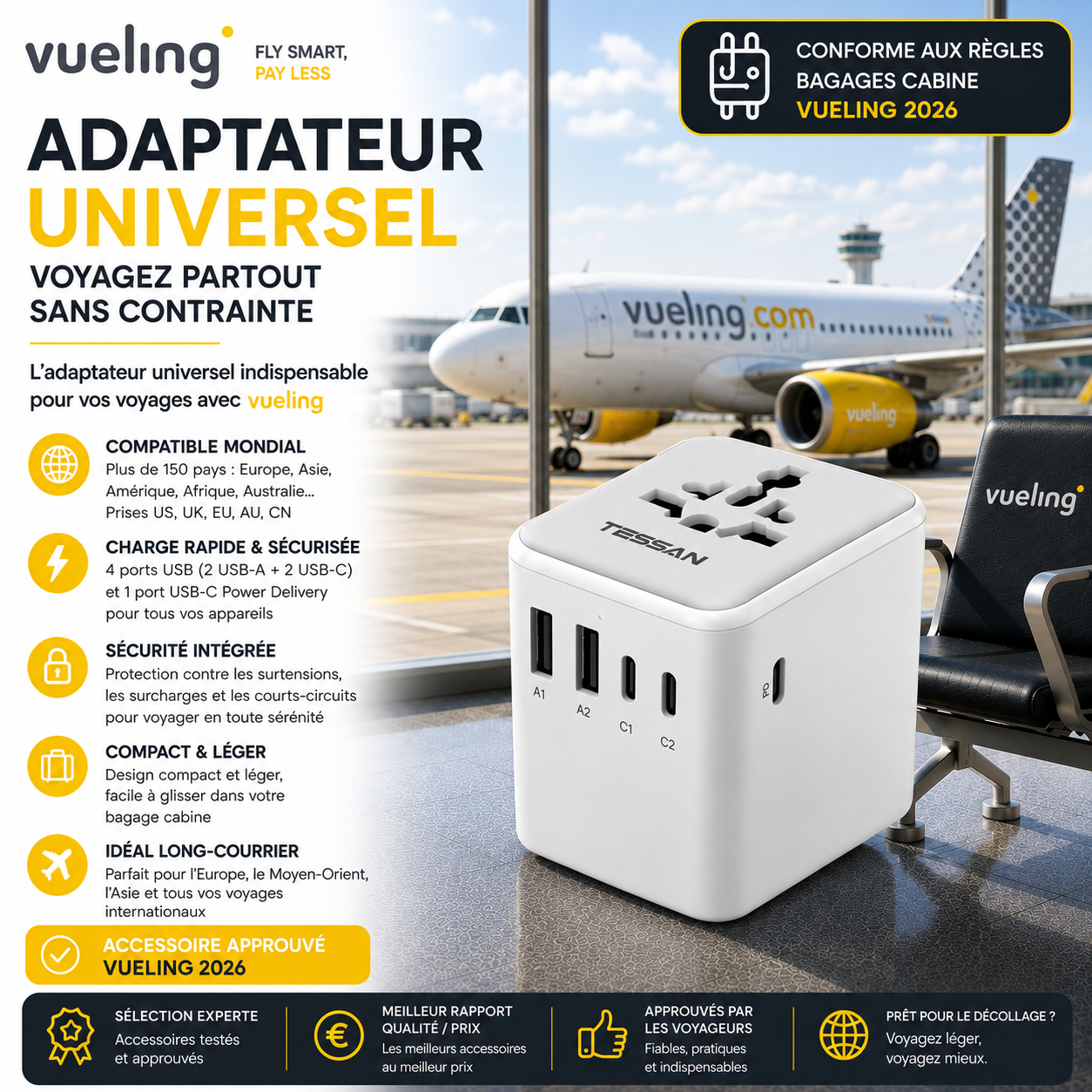 Adaptateur universel Vueling