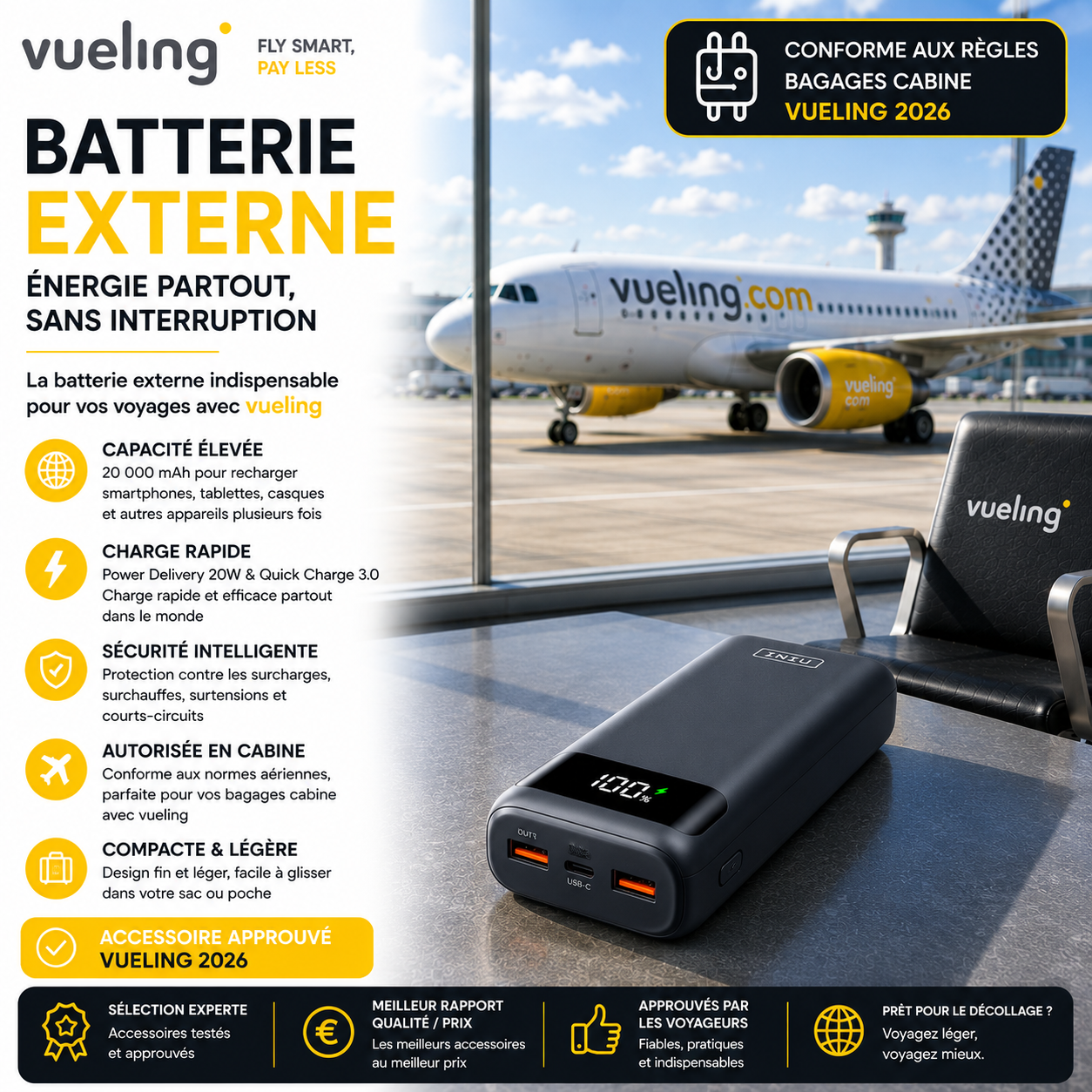Batterie externe Vueling