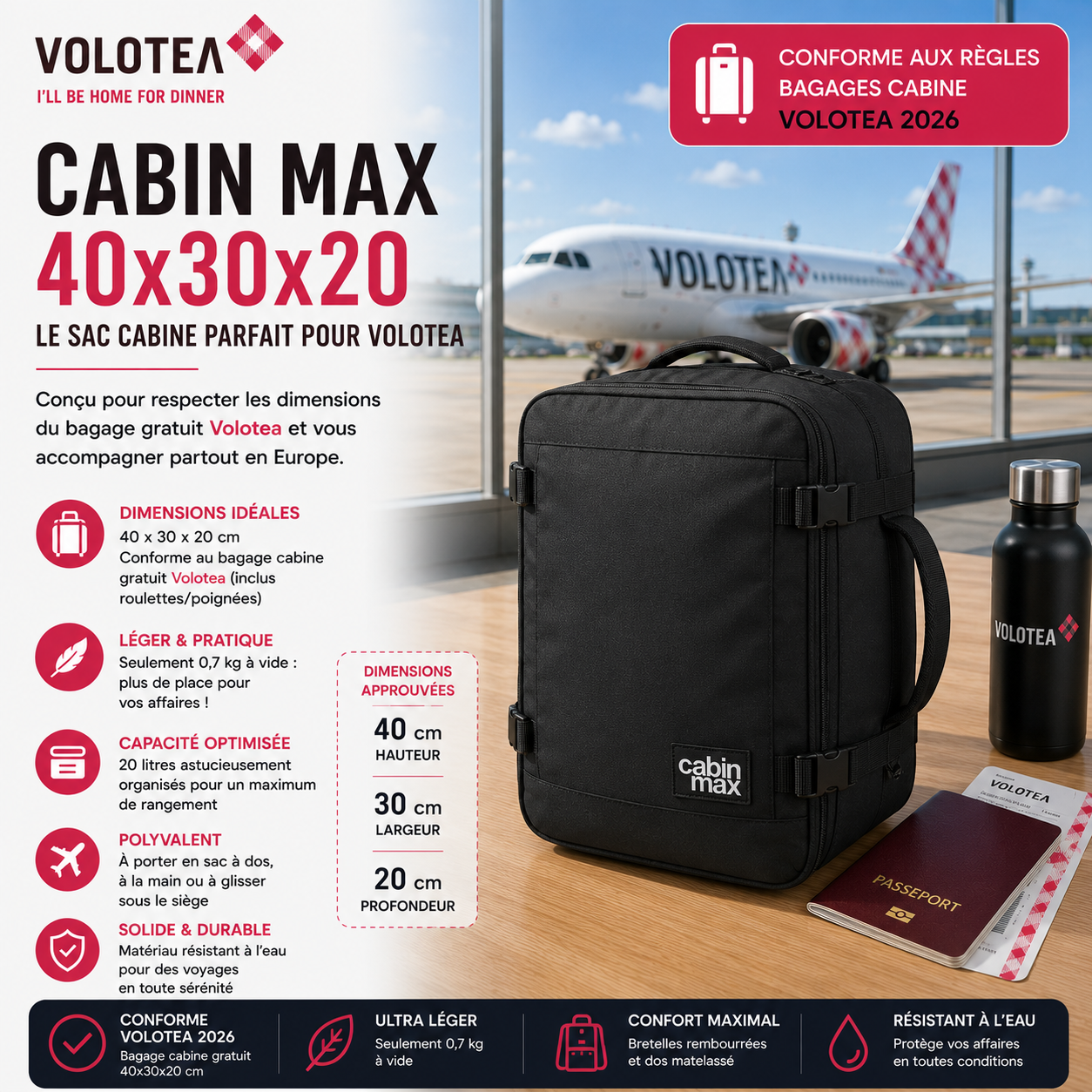 Cabin Max Metz sac cabine Volotea