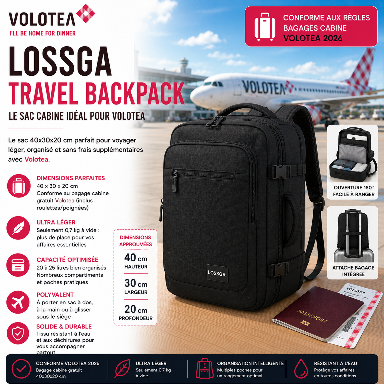 Lossga sac cabine Volotea