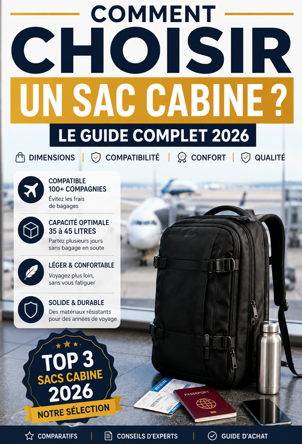 Guide complet pour choisir le meilleur sac cabine compatible avec les compagnies aériennes