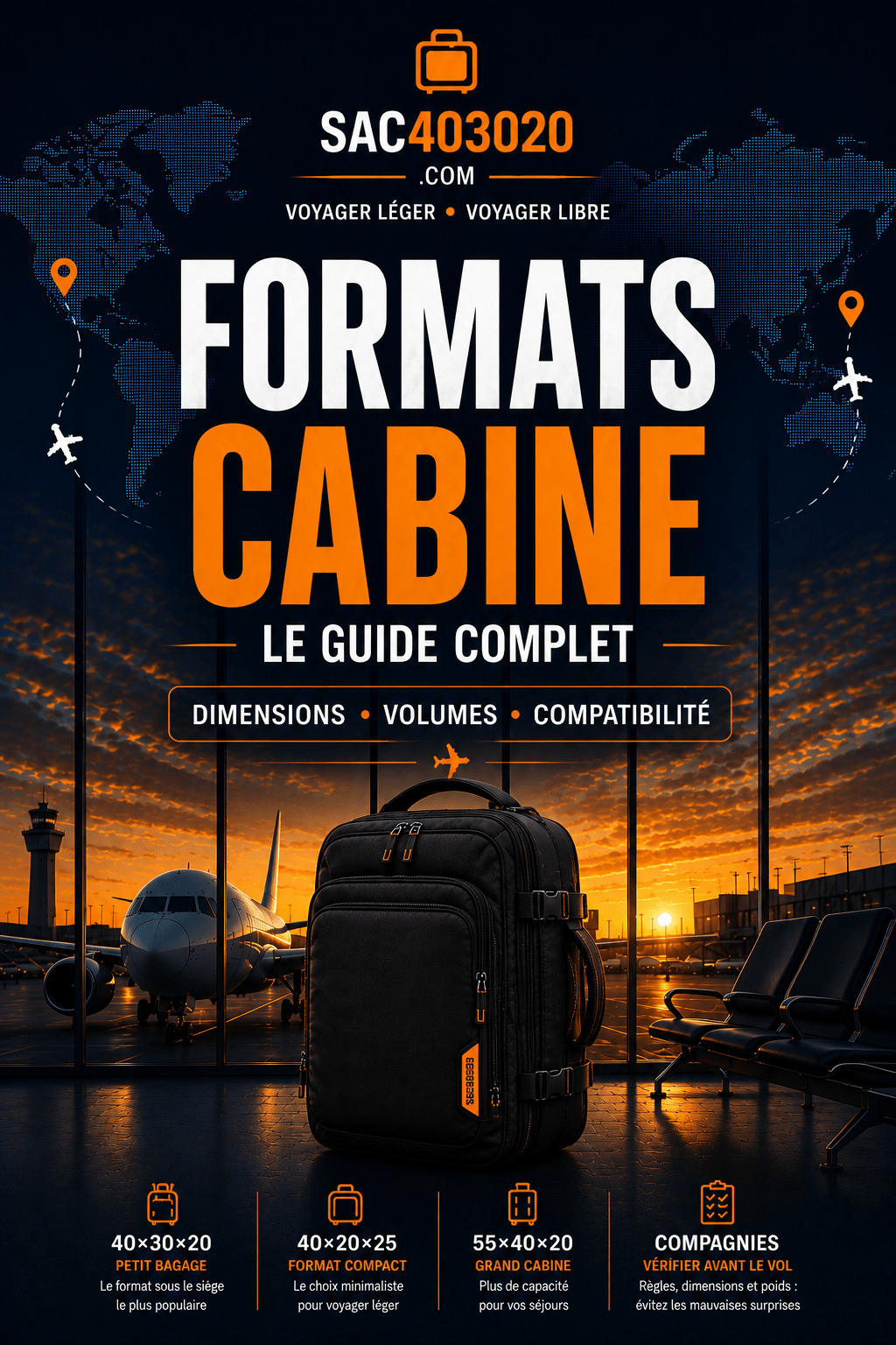Guide des dimensions et formats de bagages cabine selon les compagnies aériennes